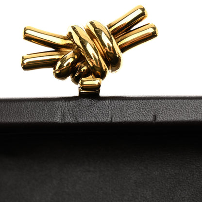 Bottega Veneta Nappa Intreccio Padded Chain Knot Clutch Fondant 10 of 10