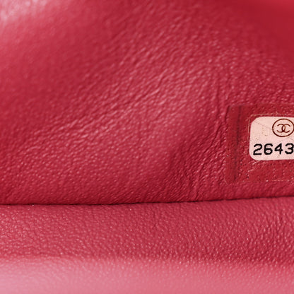 Chanel Caviar Quilted Medium Double Flap Dark Pink 7 of 11