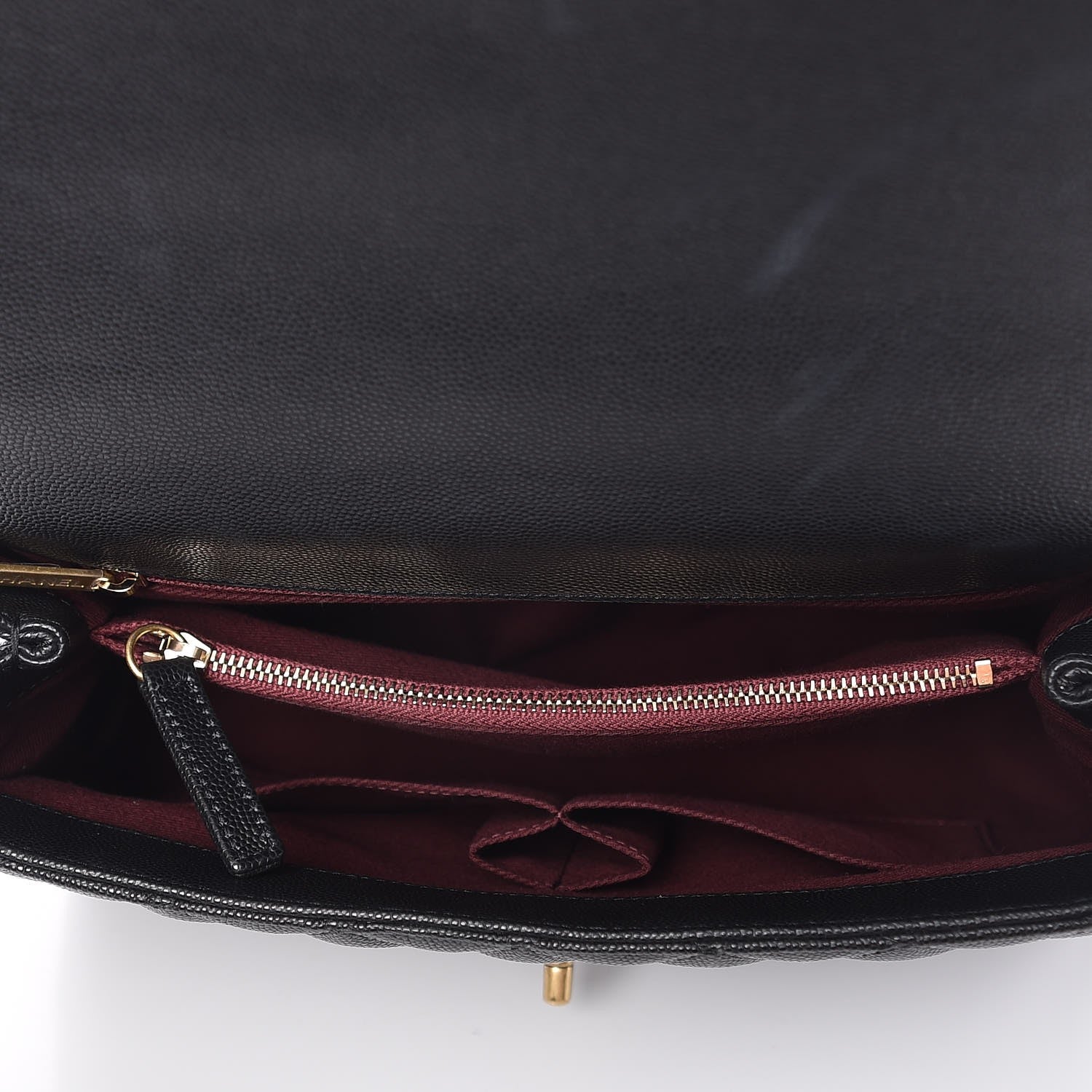 Chanel Caviar Quilted Small Coco Handle Flap Black 6 of 10
