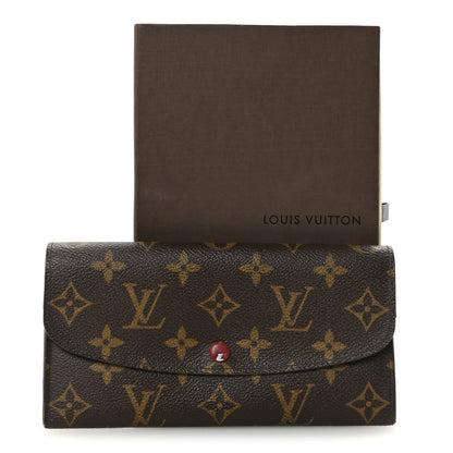 Louis Vuitton Monogram Emilie Wallet Red 7 of 7