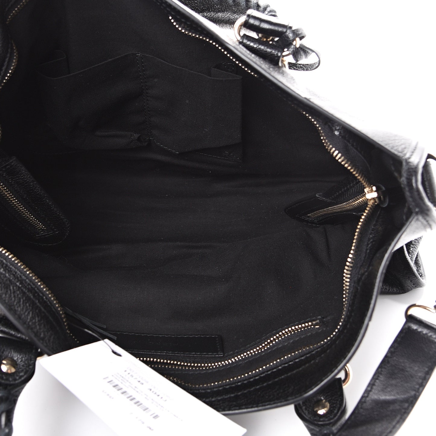Chevre Gold Metallic Edge Hardware City Black