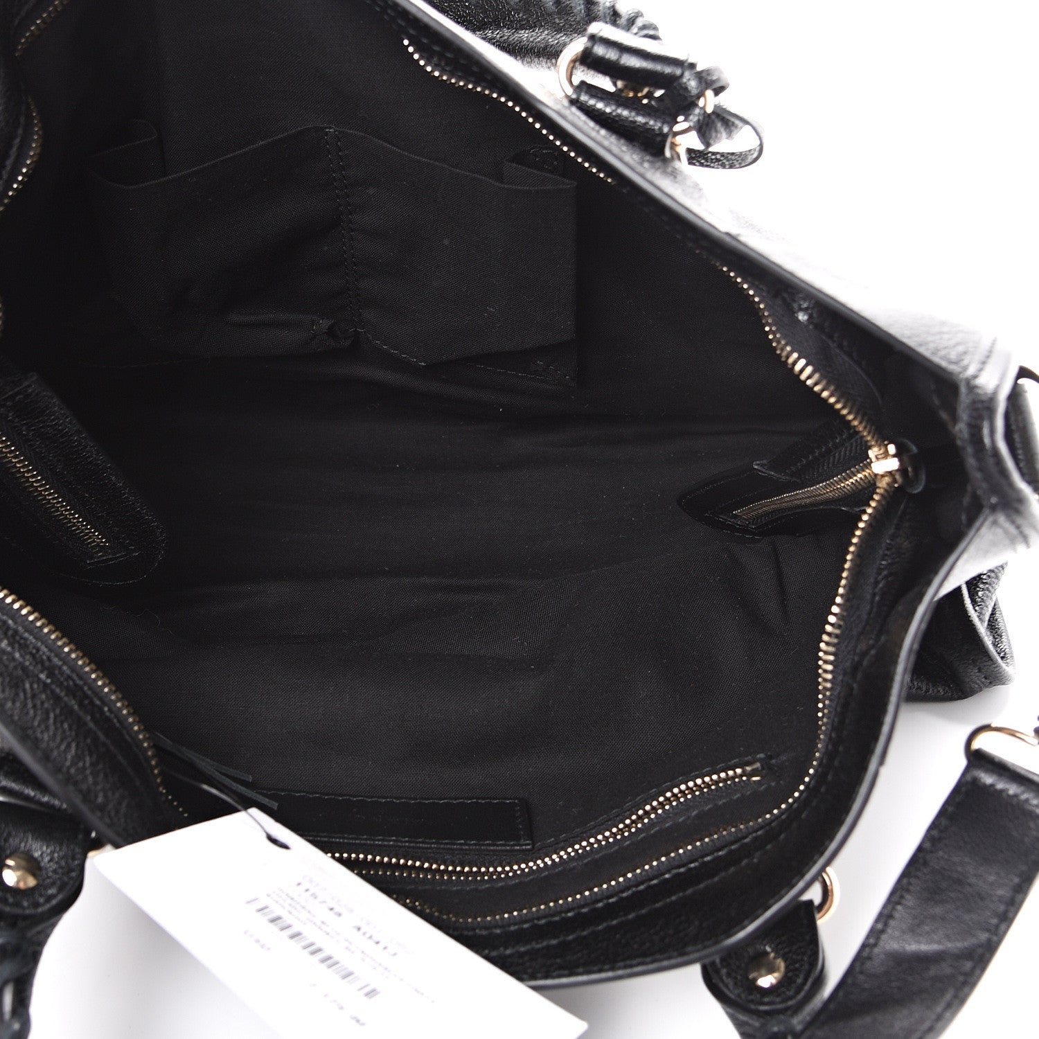 Balenciaga Chevre Gold Metallic Edge Hardware City Black 4 of 9
