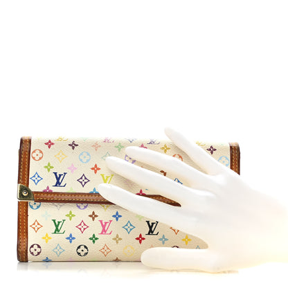Louis Vuitton Monogram Multicolor Porte Tresor International Wallet White 2 of 19