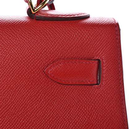 Hermes Epsom Kelly Sellier 32 Rouge Casaque 27 of 37