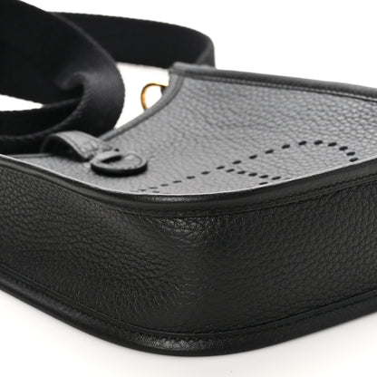 Hermes Taurillon Clemence Evelyne TPM Black 10 of 11