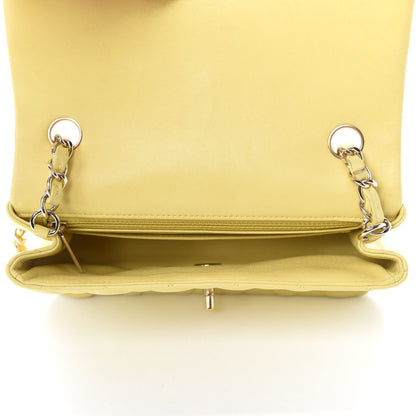 Chanel Lambskin Quilted Mini Rectangular Flap Light Yellow 5 of 19