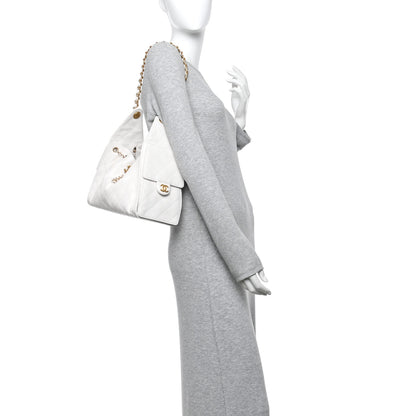 Chanel Caviar Quilted Small Chanel 25 Handbag White 2 of 14