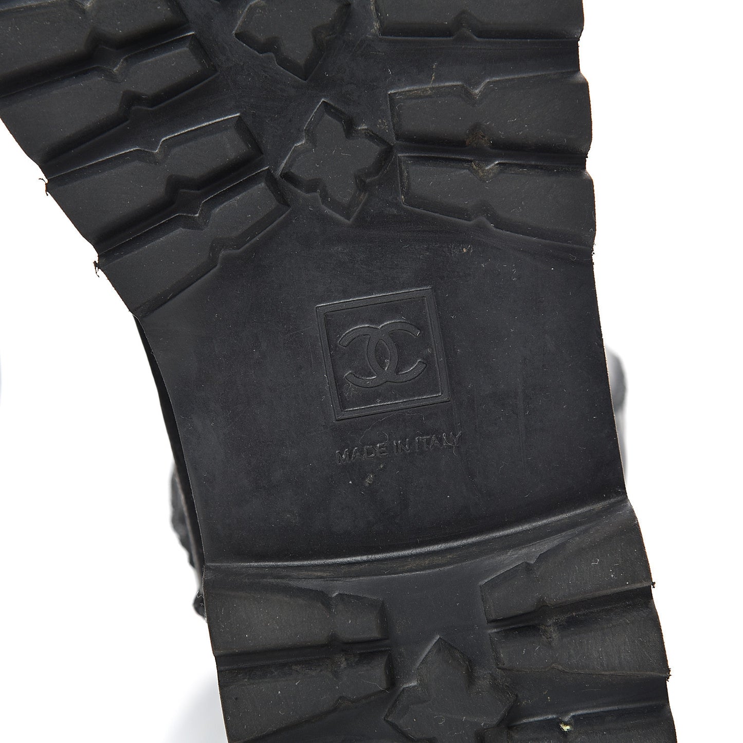Calfskin Motorcycle Zipper Boots 41 Black