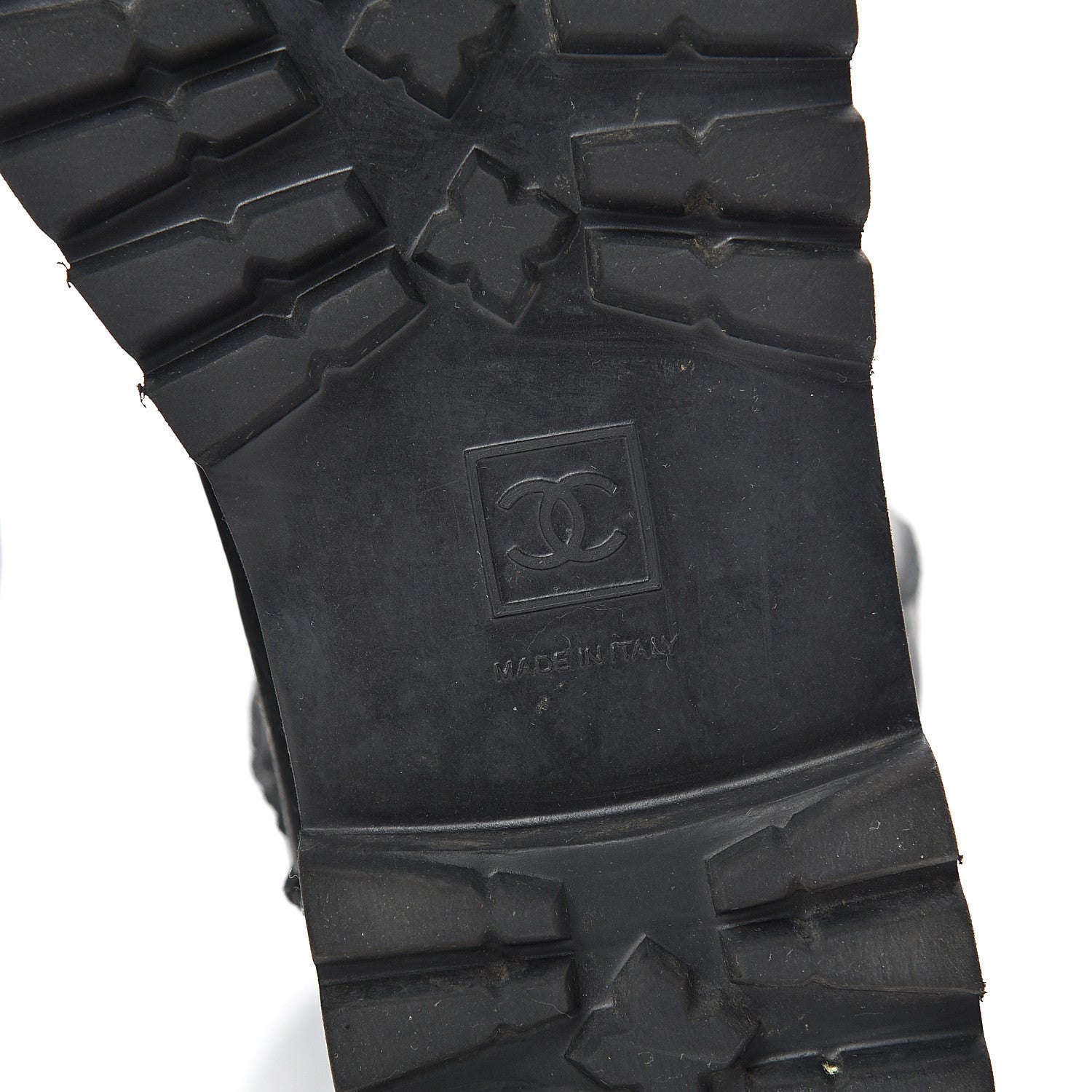 Chanel Calfskin Motorcycle Zipper Boots 41 Black 6 of 9