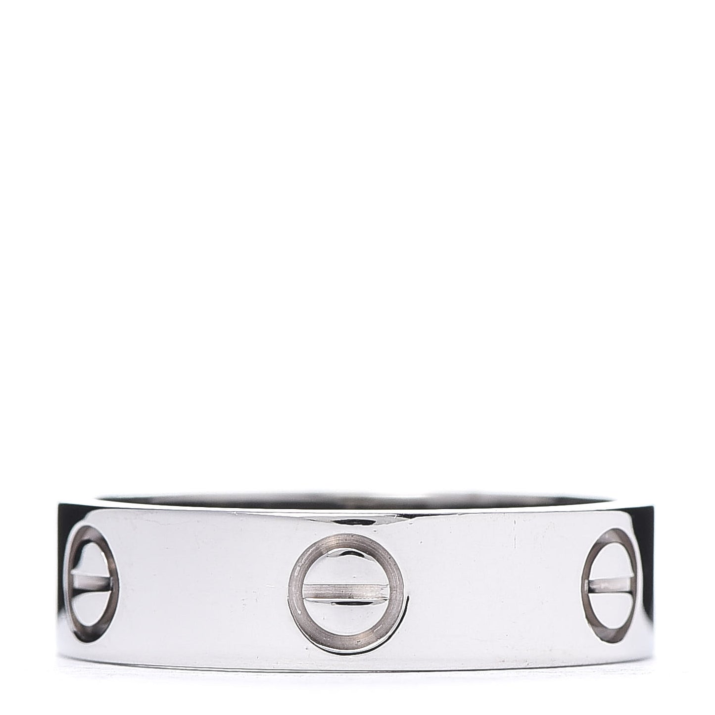 18K White Gold 5.5mm LOVE Ring 58 8.25