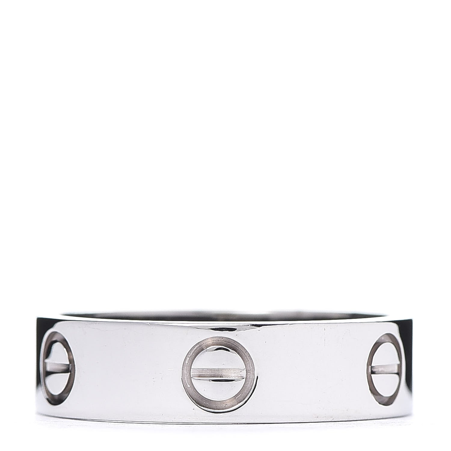 Cartier 18K White Gold 5.5mm LOVE Ring 58 8.25 3 of 6