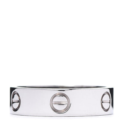 Cartier 18K White Gold 5.5mm LOVE Ring 58 8.25 3 of 6