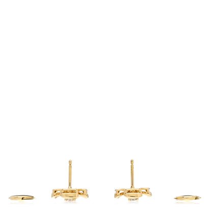 Bulgari 18K Yellow Gold Diamond Fiorever Earrings 3 of 5