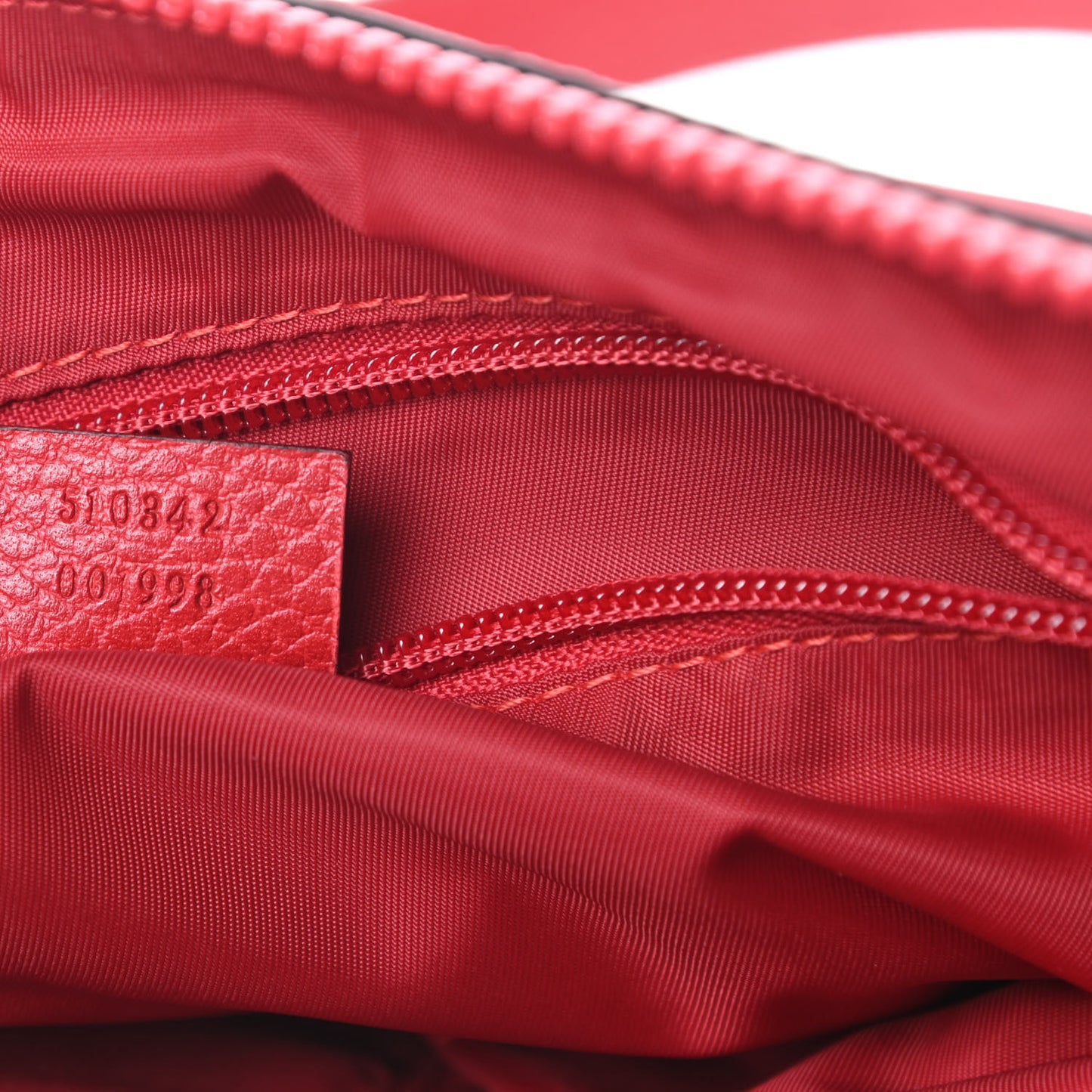 Nylon Monogram Dollar Calfskin Flat Messenger Bag Vibrant Red