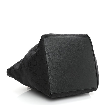 Gucci GG Monogram Small Web Handle Bucket Tote Black 4 of 8