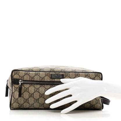 Gucci GG Supreme Monogram Toiletry Case Beige 2 of 11