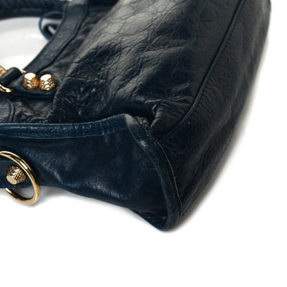 Balenciaga Agneau Giant 12 Gold Hardware Mini City Bleu Mineral 13 of 20