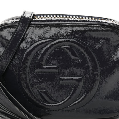 Gucci Vernice Naplack Small Soho Disco Bag Uniform Blue 9 of 15