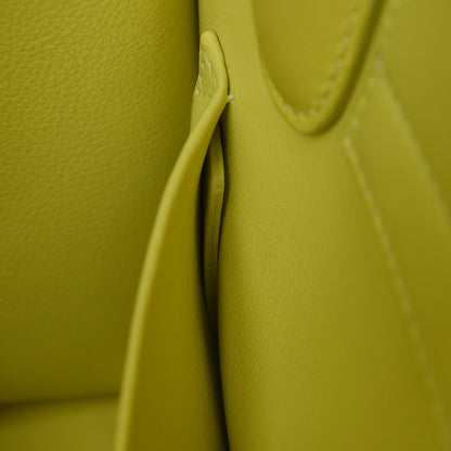 Christian Dior Grained Calfskin Mini Diorever Flap Yellow 7 of 12