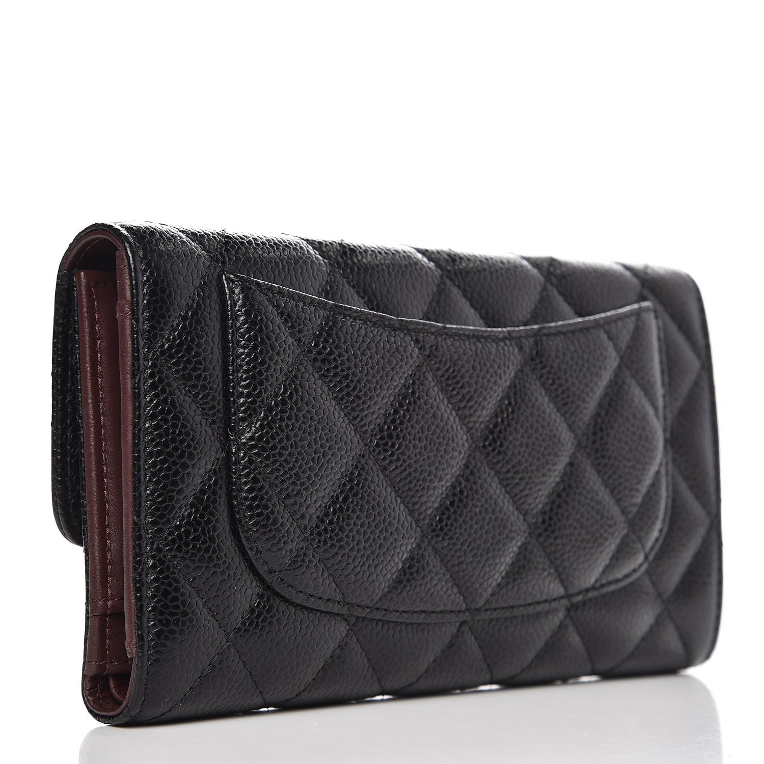 Chanel Caviar Quilted Large Flap Wallet Black 3 of 10