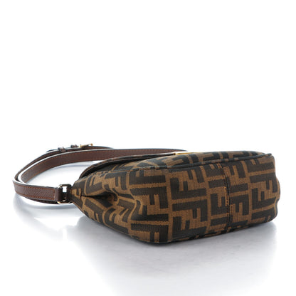 Fendi Zucca Vitello Artic Mini Messenger Bag Tobacco Castagna 5 of 9