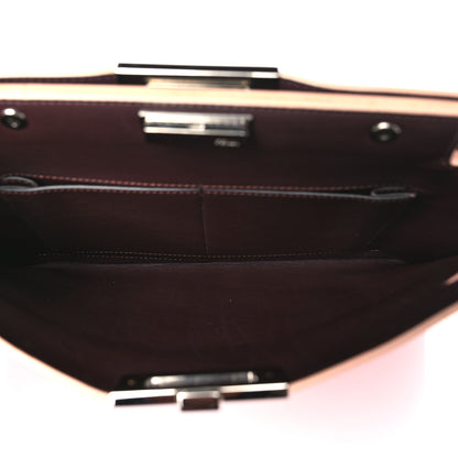 Fendi Vitello Seta Burro Peekaboo Pochette Crossbody Papavero 6 of 10
