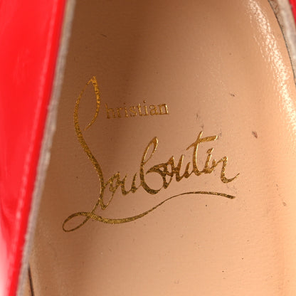 Christian Louboutin Patent Pigalle Follies 100 Pumps 37 Pavot 8 of 9