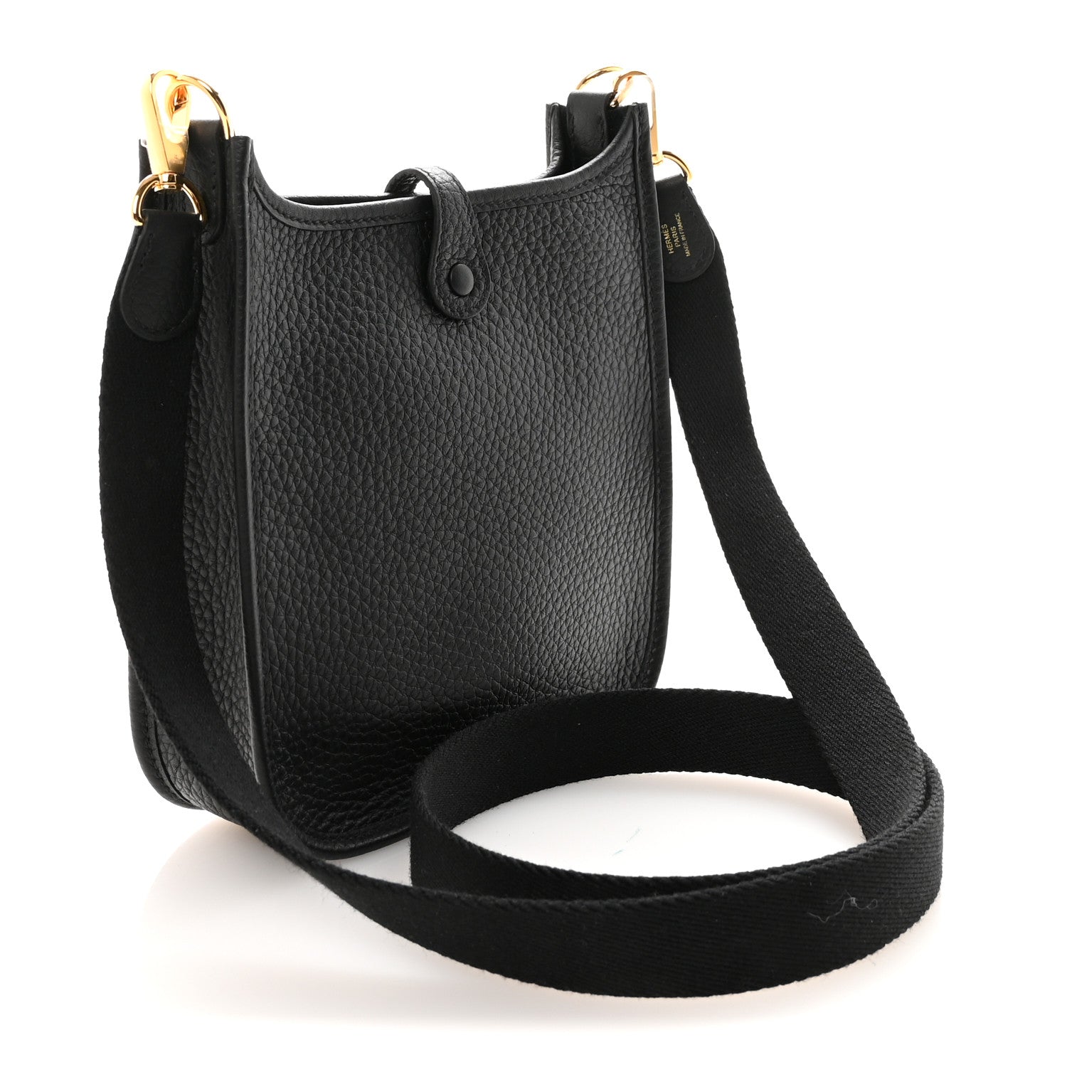 Hermes Taurillon Clemence Evelyne TPM Black 3 of 11