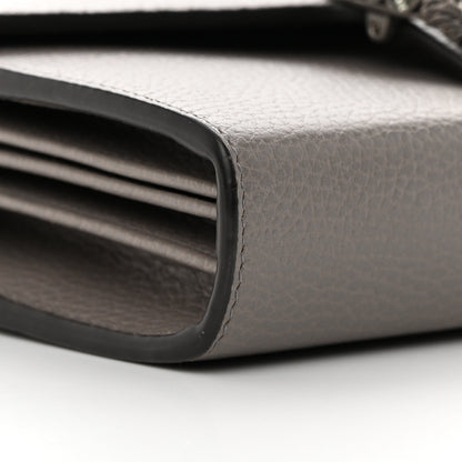 Gucci Dollar Calfskin Crystal Mini Dionysus Chain Wallet Dusty Grey Black Diamond 9 of 10