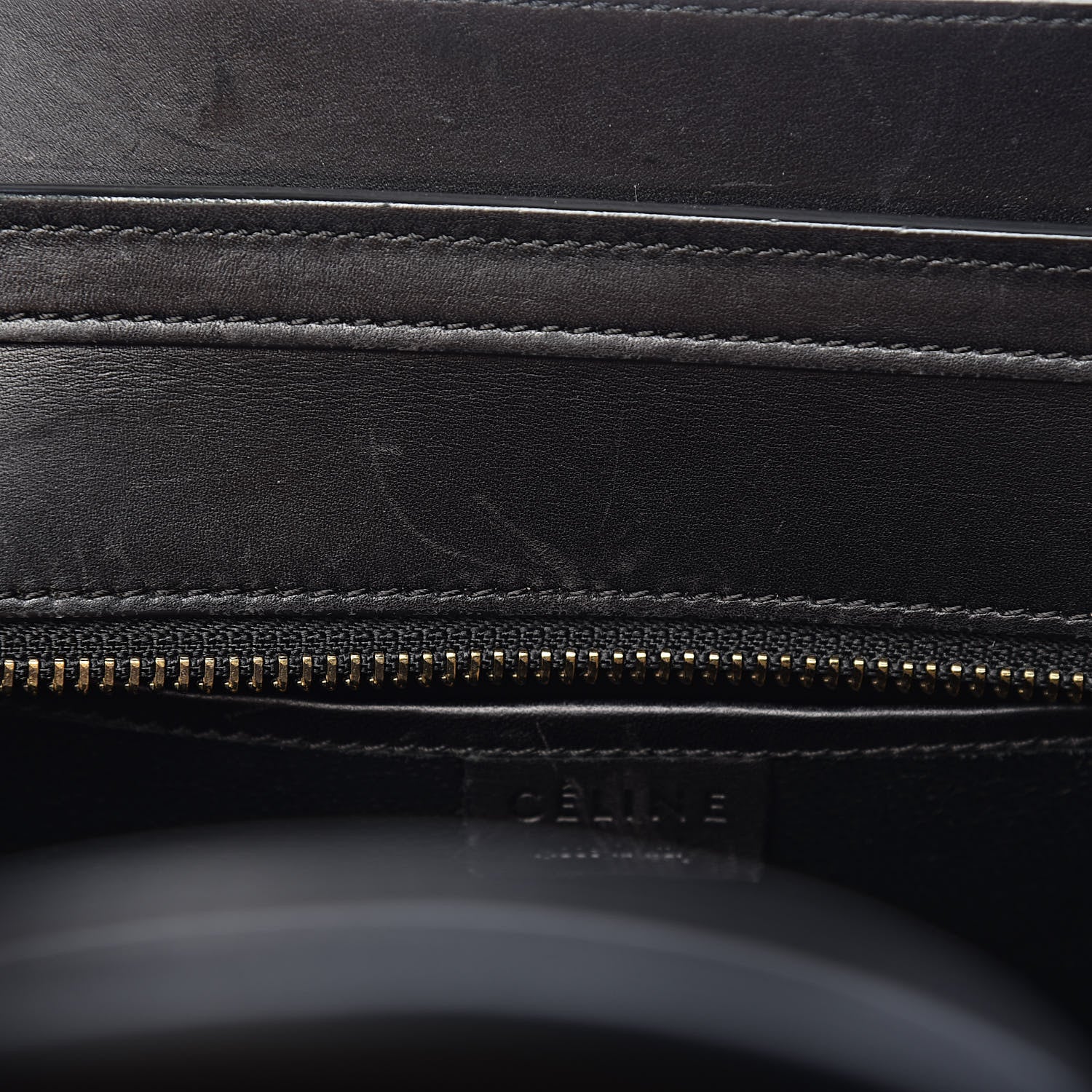 Celine Satin Calfskin Nano Tri-Color Luggage Seashell 8 of 13