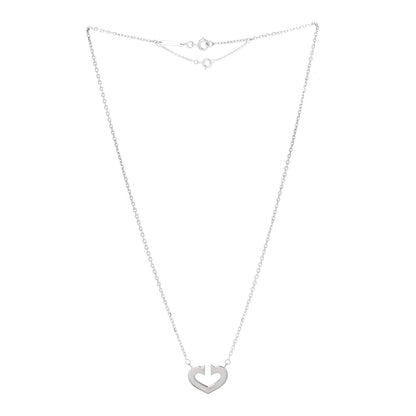 Cartier 18K White Gold Medium Hearts and Symbols Necklace 3 of 5