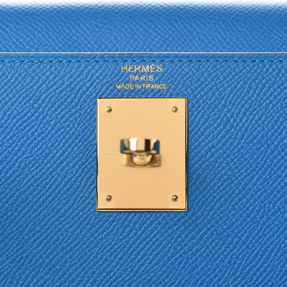 Hermes Epsom Kelly Sellier 28 Bleu Zanzibar 29 of 43