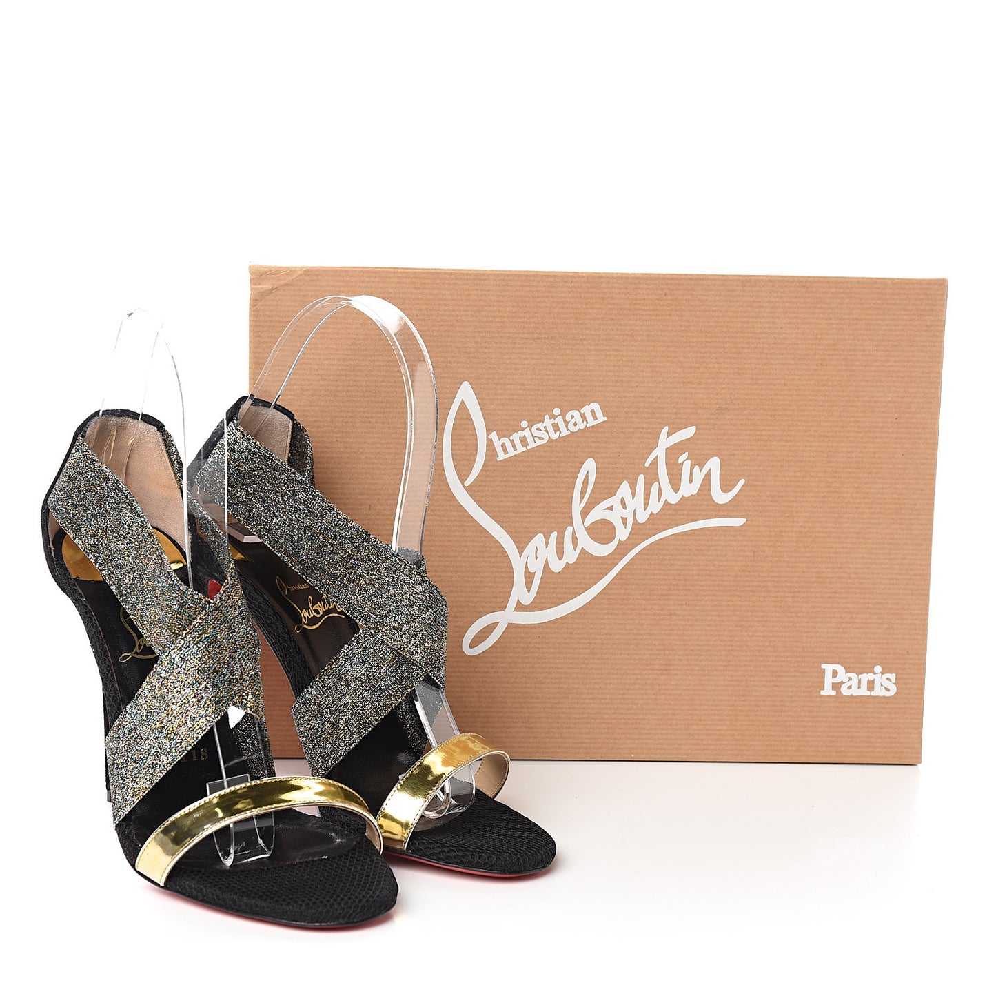 Specchio Suede Calfskin Elastagram 100 Sandals 36 Black Multi