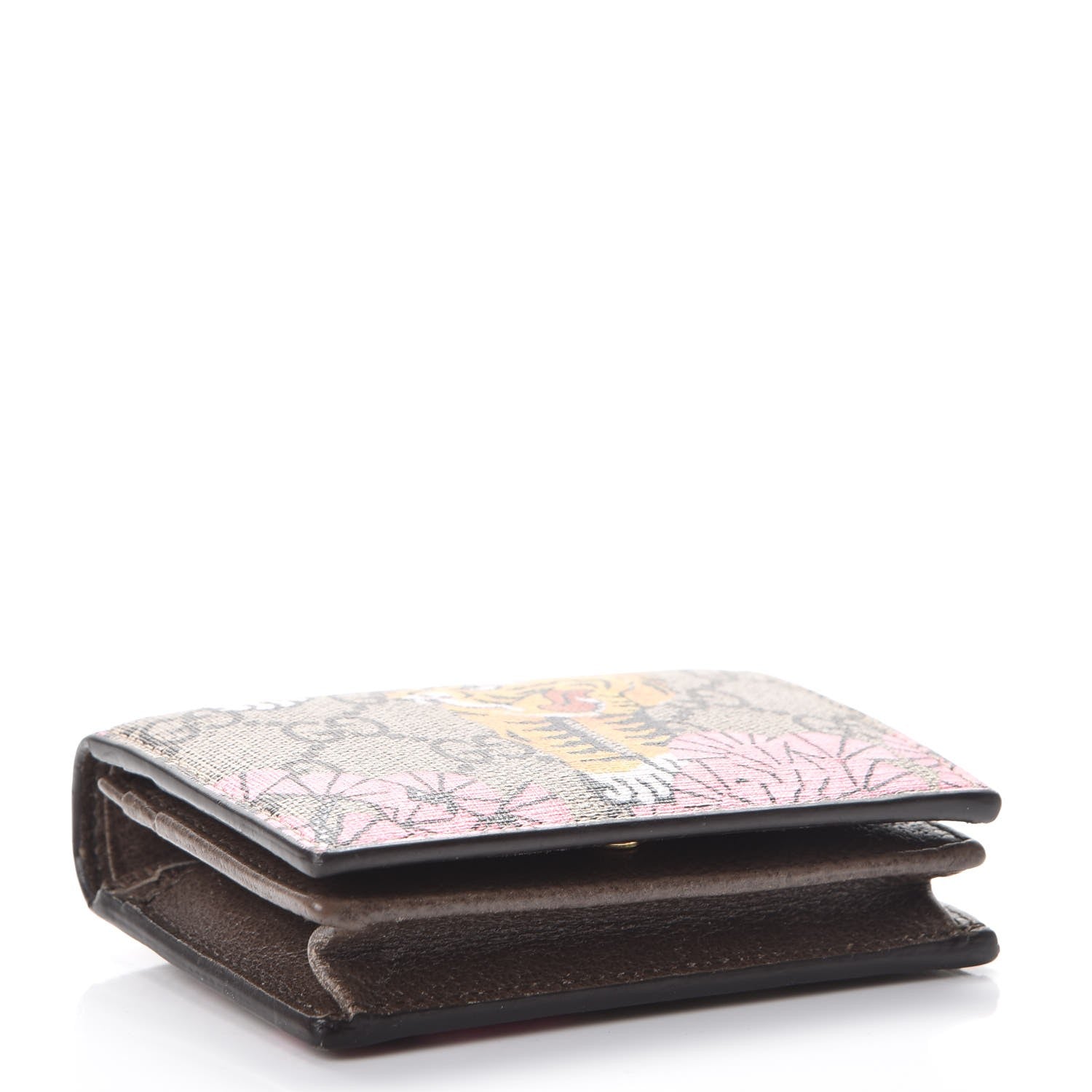 Gucci GG Supreme Monogram Bengal Card Case Beige Pink 4 of 9