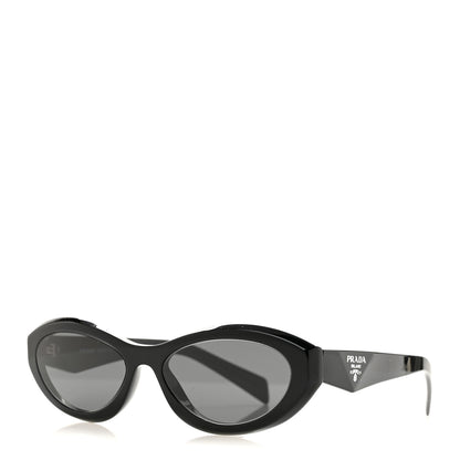 Prada Acetate Oval Sunglasses SPR 26Z Black 1 of 8