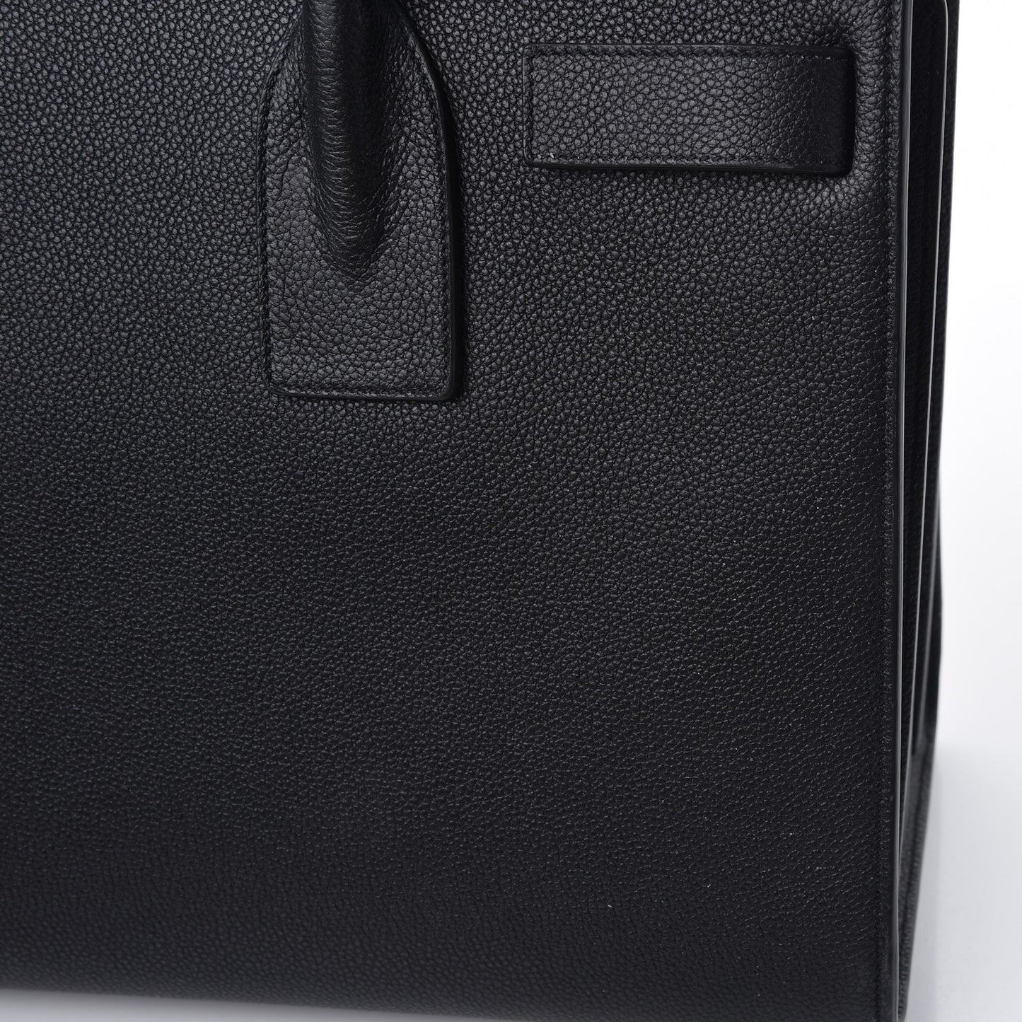 Grained Calfskin Small Sac De Jour Black