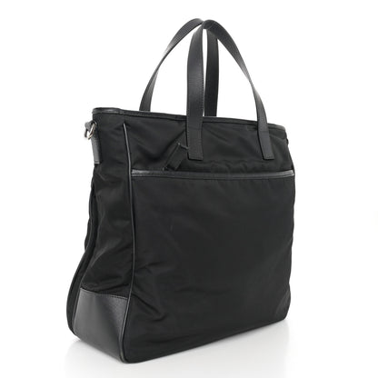 Prada Tessuto Nylon Saffiano Tote Black 3 of 10