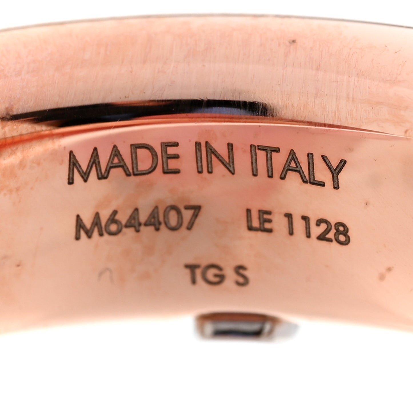 Metal Daily Monogram Bracelet S Rose Gold