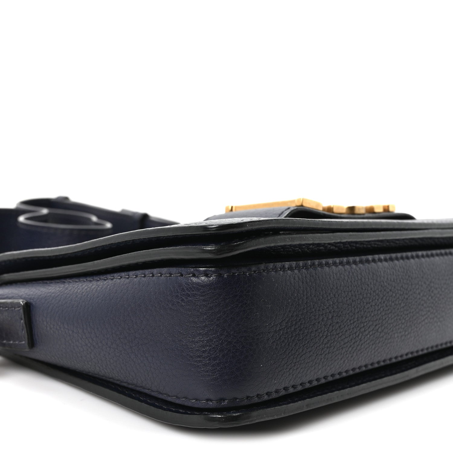 Christian Dior Grained Calfskin Dio(r)evolution Flap Bag Navy Blue 8 of 9