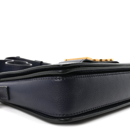 Christian Dior Grained Calfskin Dio(r)evolution Flap Bag Navy Blue 8 of 9