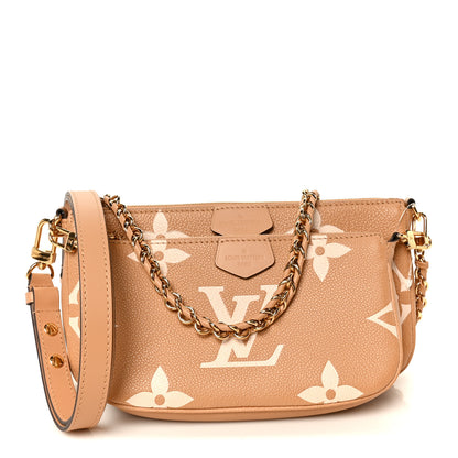 Louis Vuitton Empreinte Monogram Giant Multi Pochette Accessories Arizona Creme 1 of 11