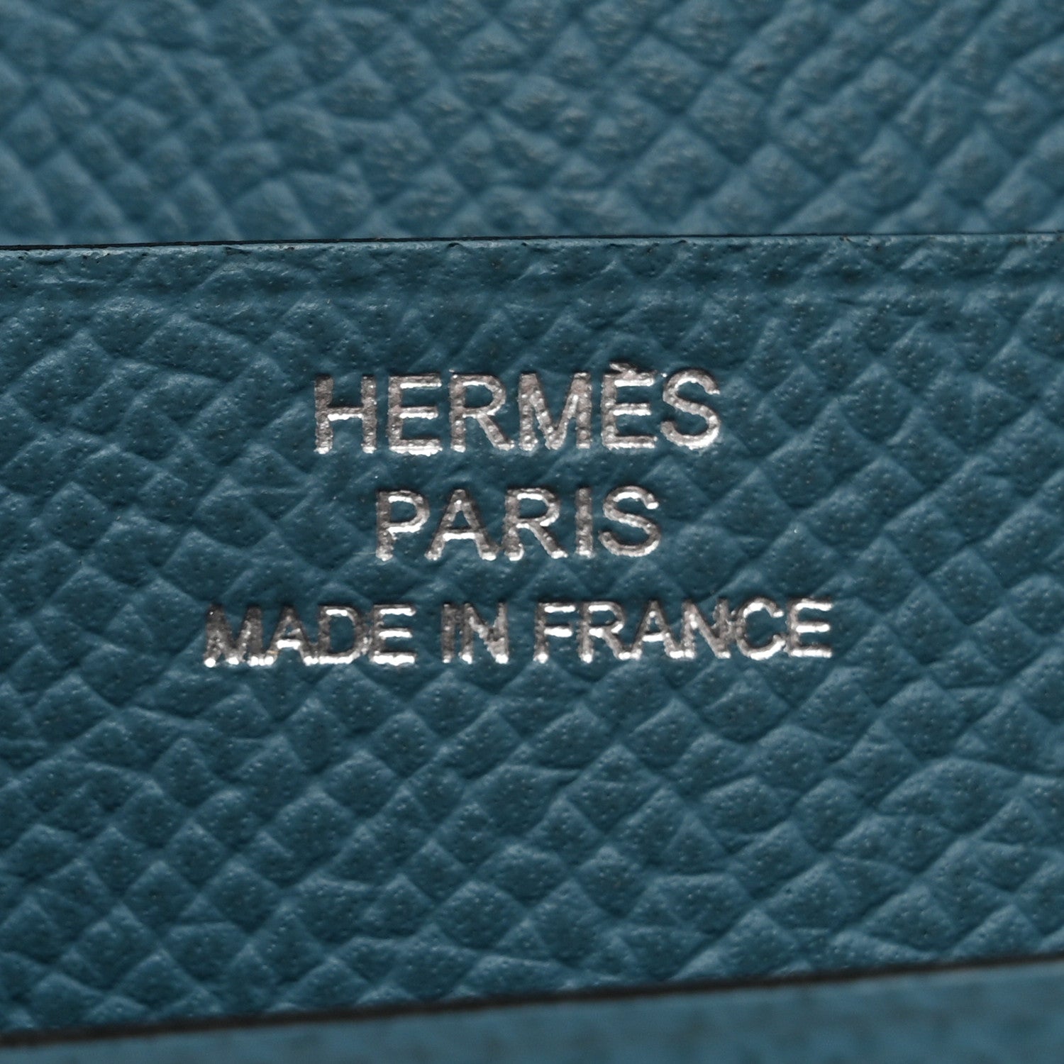 Hermes Epsom Bearn Gusset Wallet Blue Jean 6 of 9