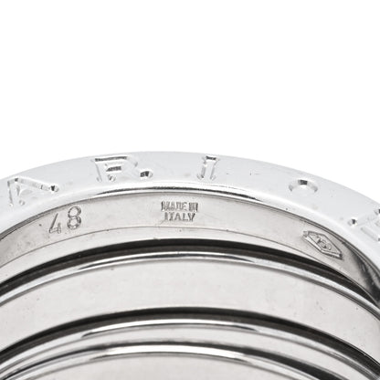 Bulgari 18K White Gold B.Zero1 Three-Band Ring 48 4.5 6 of 6