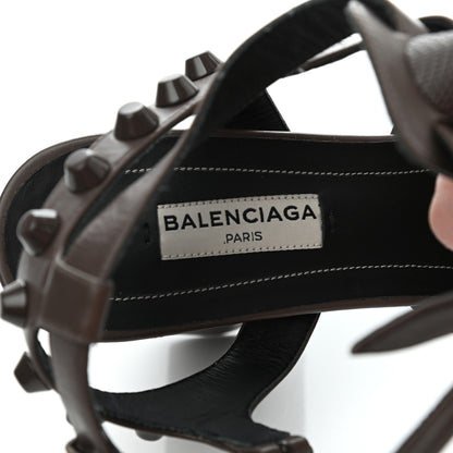 Balenciaga Calfskin Giant Covered Arena Sandals 37 Gris Asphalt 6 of 7