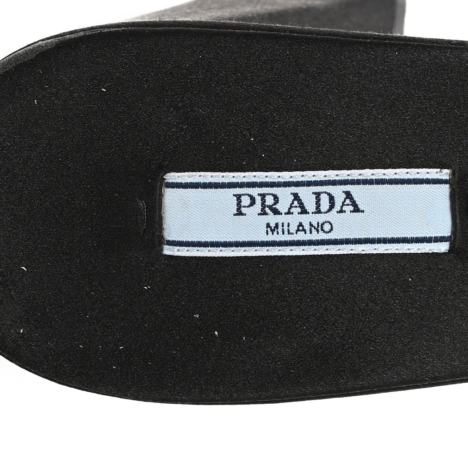 Prada Satin Crystal Logo 65mm Slide Sandals 41 Cristal 8 of 9