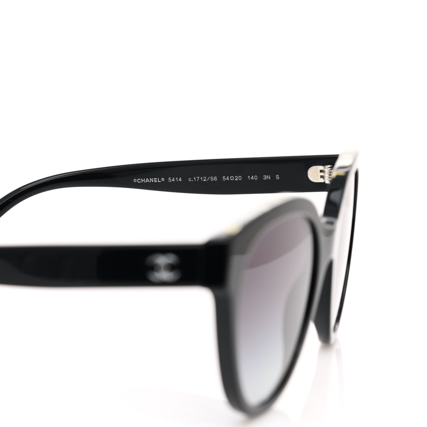 Chanel Acetate CC Butterfly Sunglasses 5414 Black Beige 5 of 7