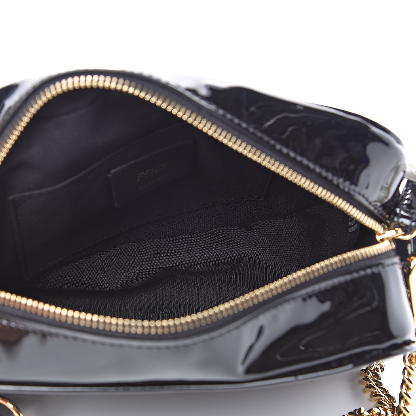 Vitello Vernice Mou Karligraphy Embossed Camera Case Black