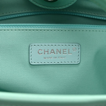Chanel Shaded Calfskin Medium Deauville Tote Light Green Turquoise Purple 7 of 11
