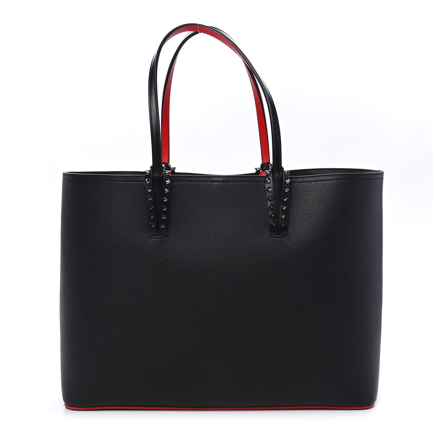 Calfskin Spikes East West Cabata Tote Black