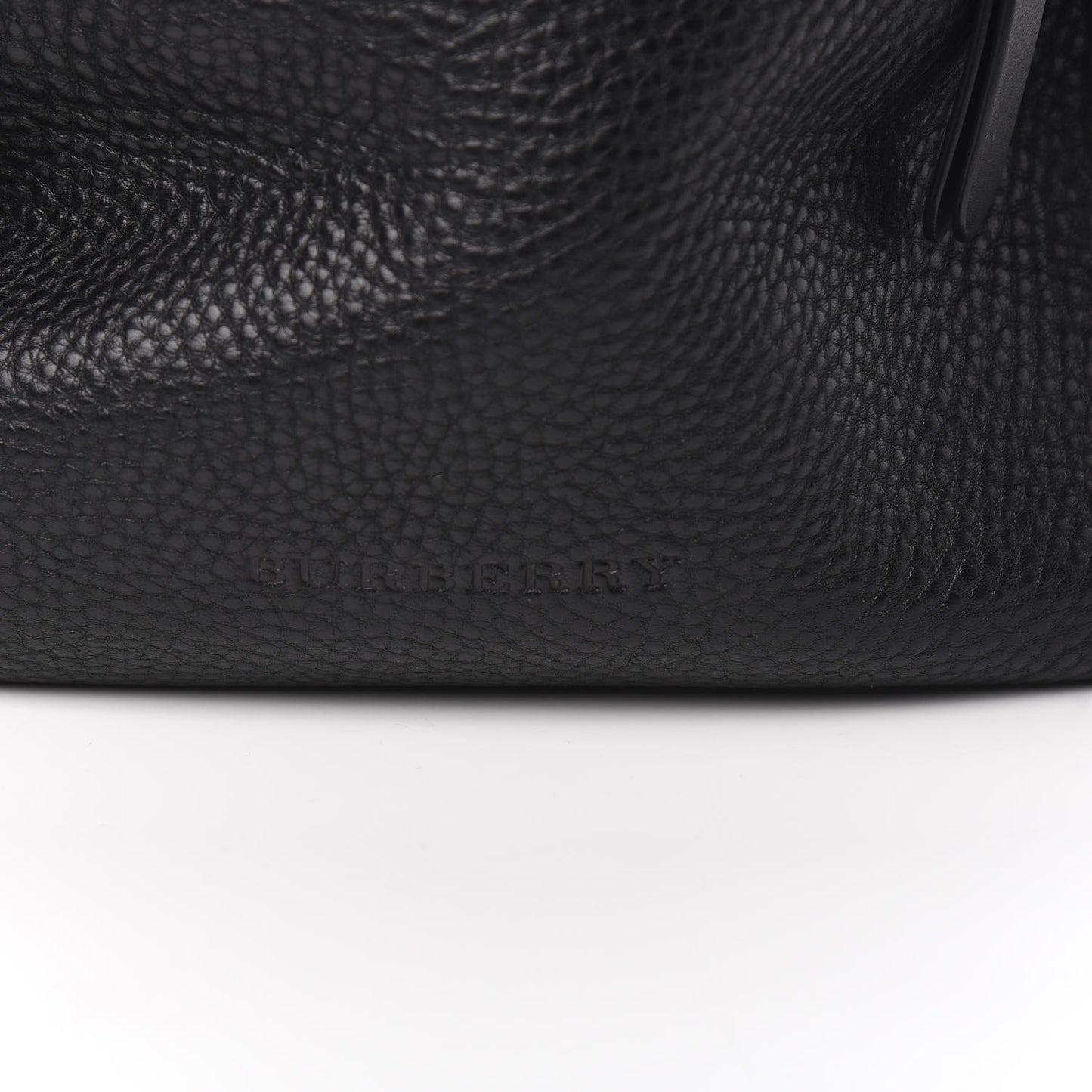 Grainy Calfskin House Check Small Maidstone Black